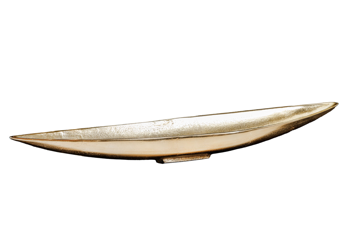 Decoration bowl GOLD LEAF 80cm antique gold aluminium