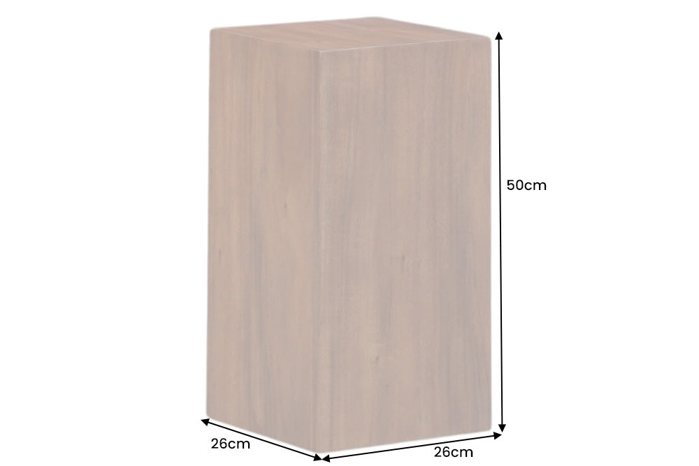 Decoration pillar COLUMNA 50cm acacia natural brown