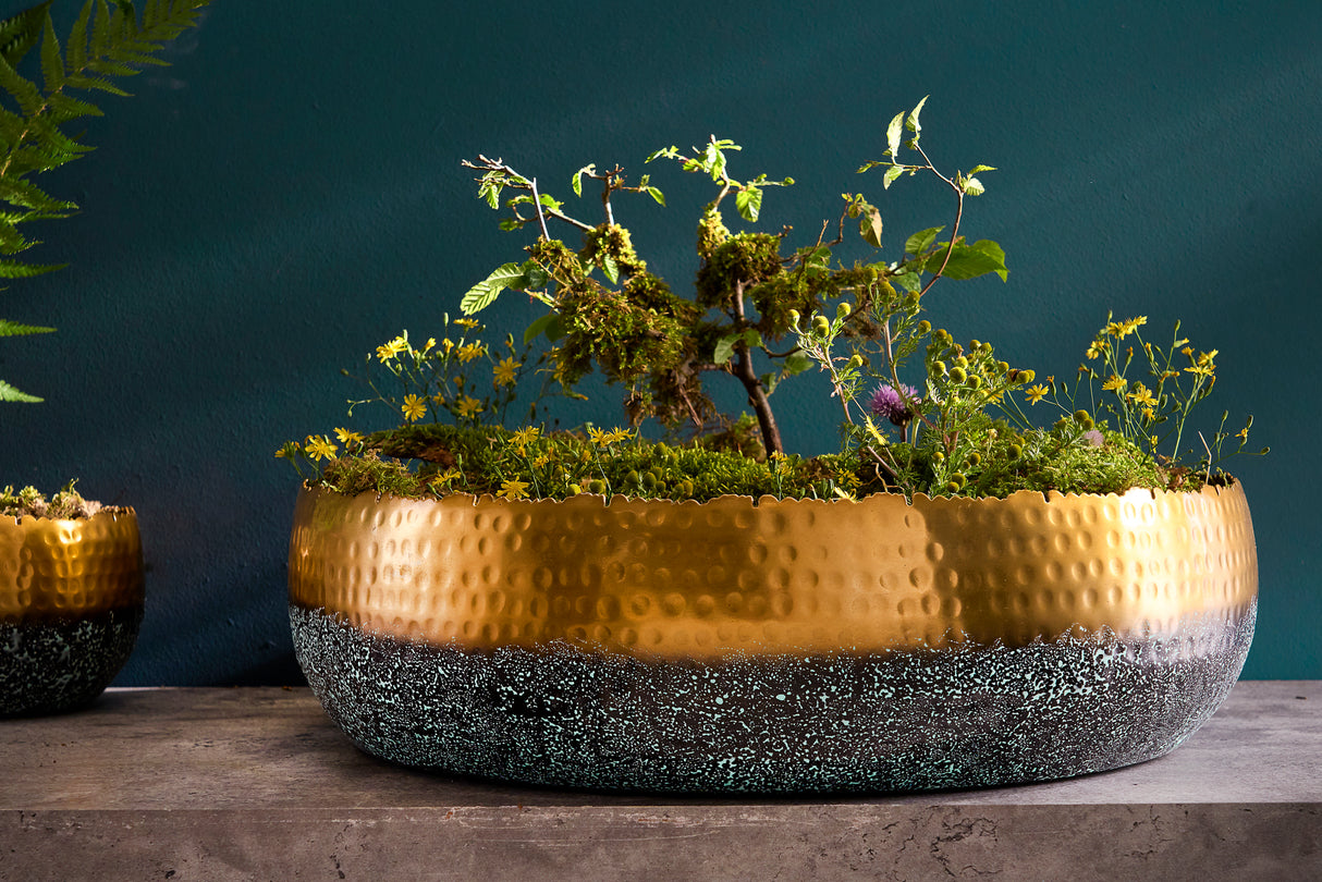 Bowl ORIENT 52cm gold with patina