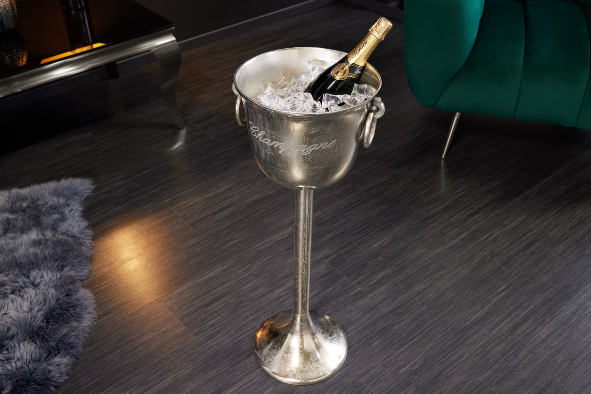 Champagne bucket CHAMPAGNE 80cm antique silver