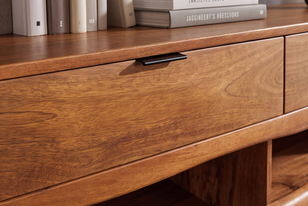 Sideboard GRAND MANGO 180cm mango wood brown w/ remote-controlled LED light