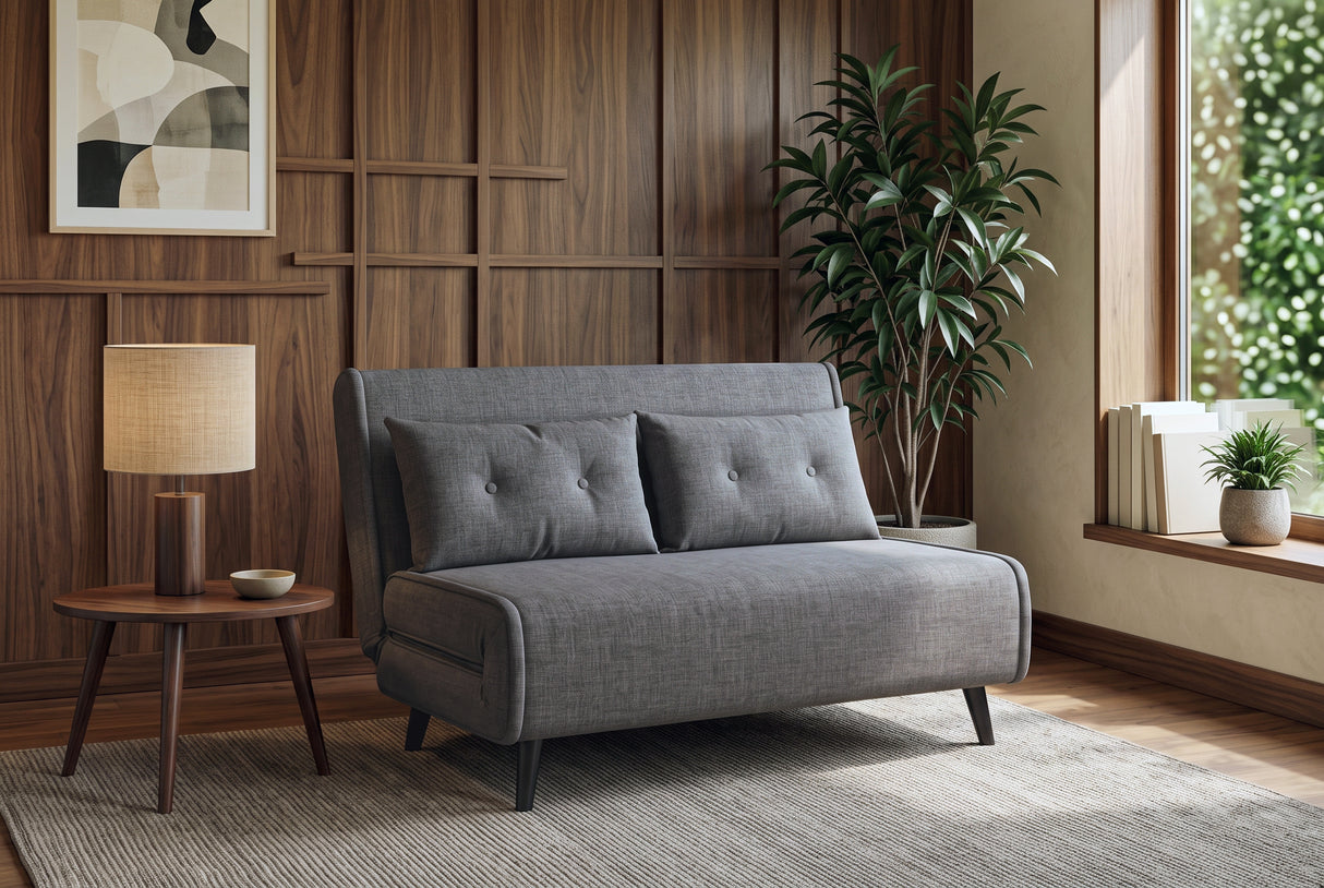Sleeping chair SMART MULTIFUNCTION 140cm velvet grey