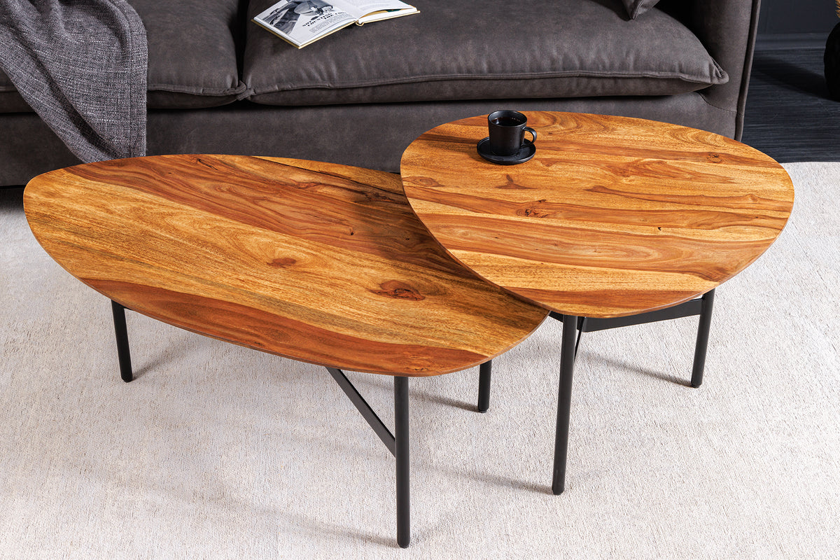 Couchtisch BEAUTY BY NATURE 60cm Sheesham Holz
