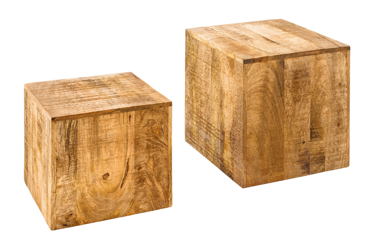Beistelltisch CURACAO 40-45cm 2er Set Mangoholz