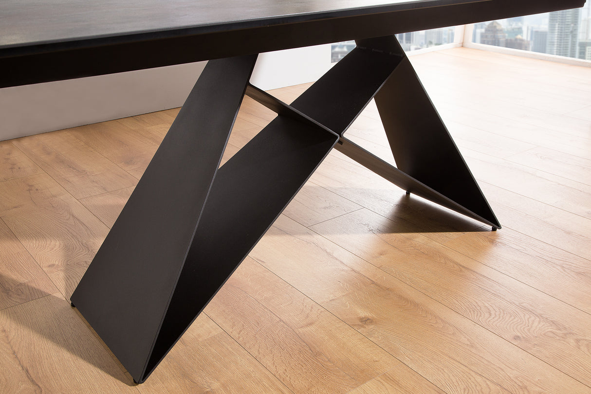 Dining table PROMETHEUS 180-260cm extendable ceramic lava