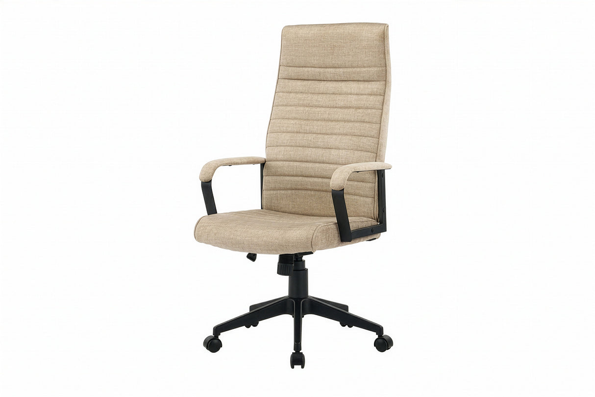Bürostuhl LAZIO 49-59cm mit Wippfunktion Samt Velours Beige