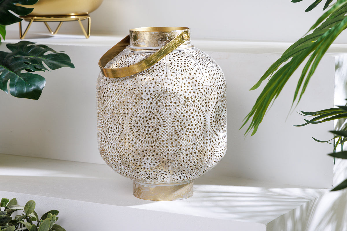 Lantern ORIENT 25cm antique gold