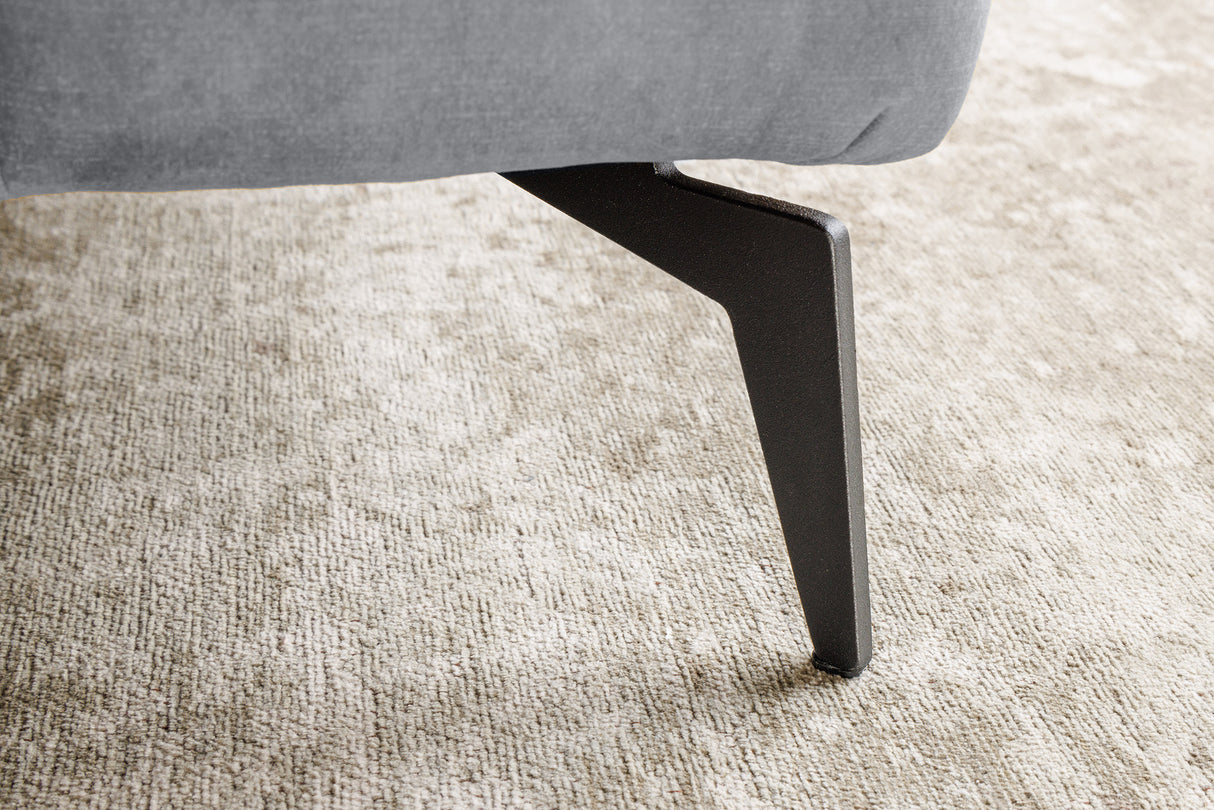 Bed AMSTERDAM 180x200cm velvet grey