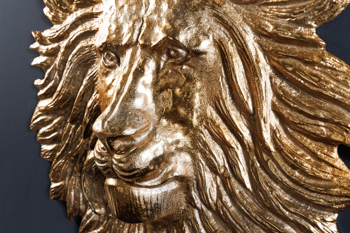 Wanddekoration WILDLIFE LÖWE 35cm gold