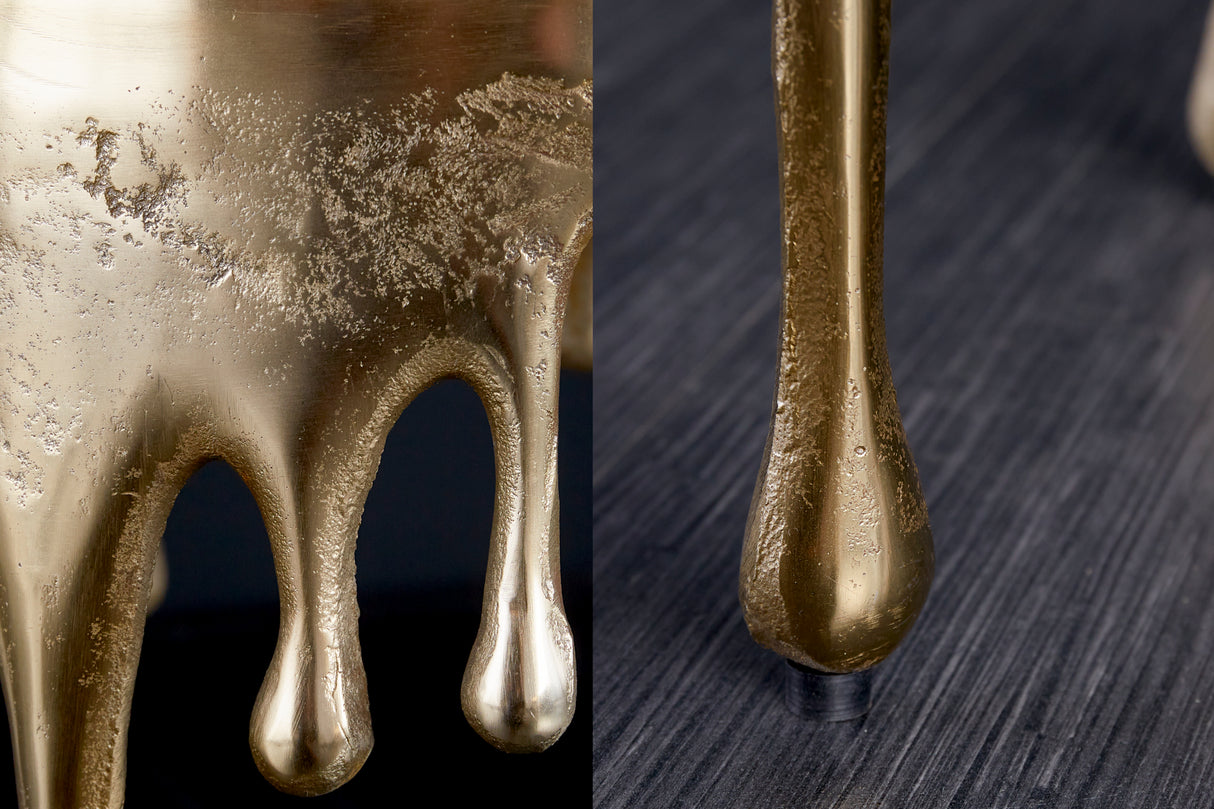 Beistelltisch LIQUID LINE Ø 50cm rund gold