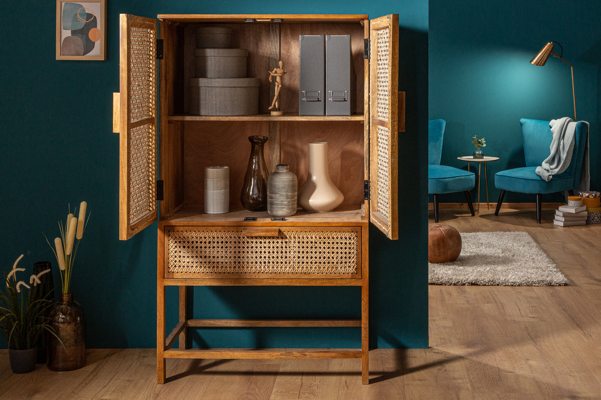 Highboard BAMBOO LOUNGE 140cm mango and bamboo