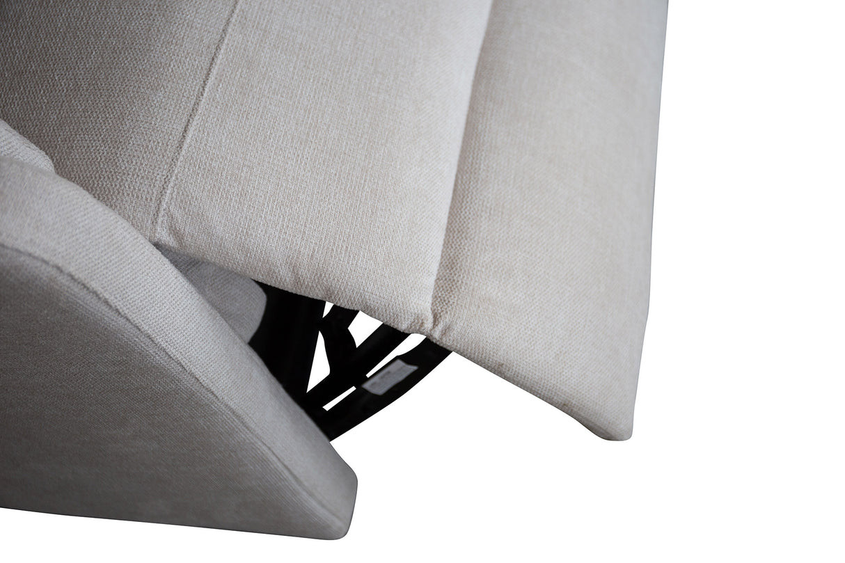Cinema armchair HOLLYWOOD electrically adjustable textured fabric beige