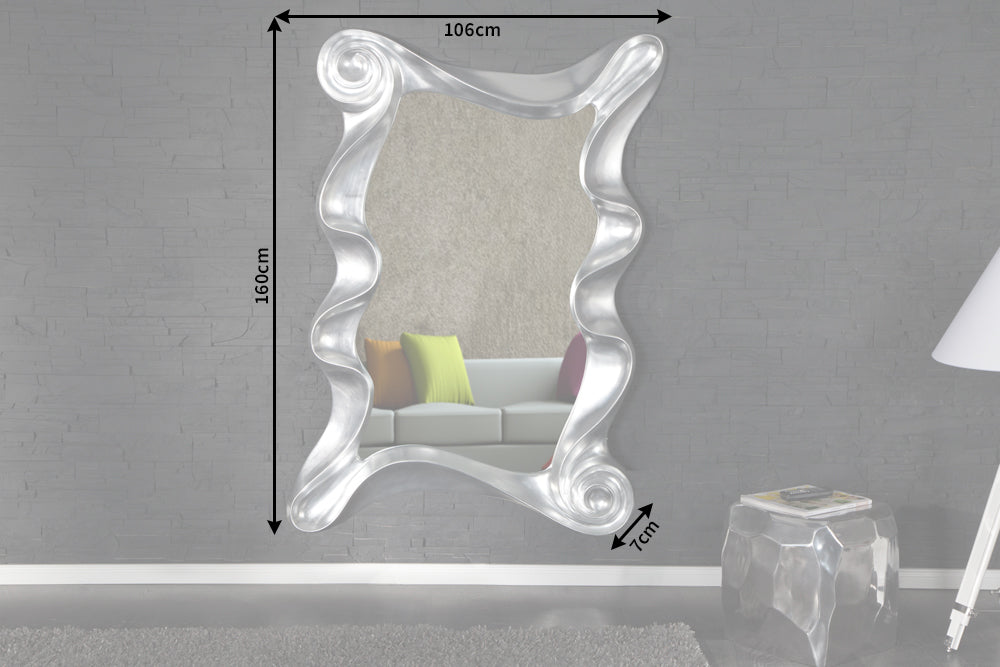 Wandspiegel ALICE 160cm silber