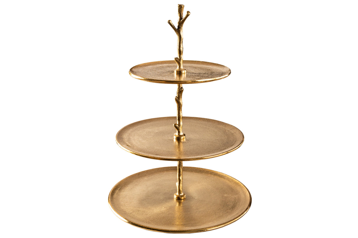 Etagere ABSTRACT 50cm 3 trays gold