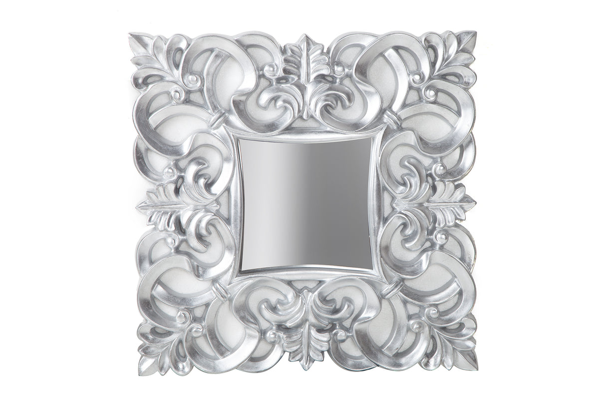 Wandspiegel VENICE BAROCK 75cm silber antik