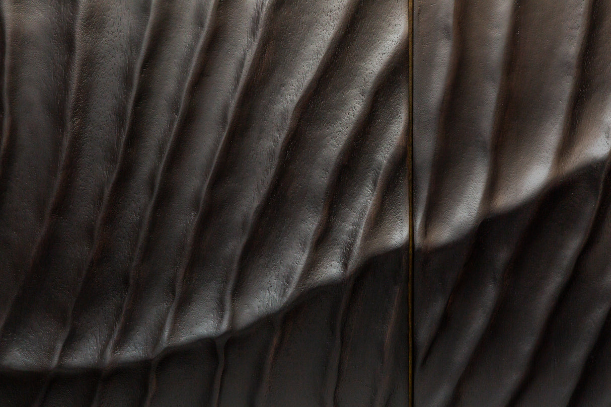 Sideboard SCORPION 180cm 3D mango schwarz