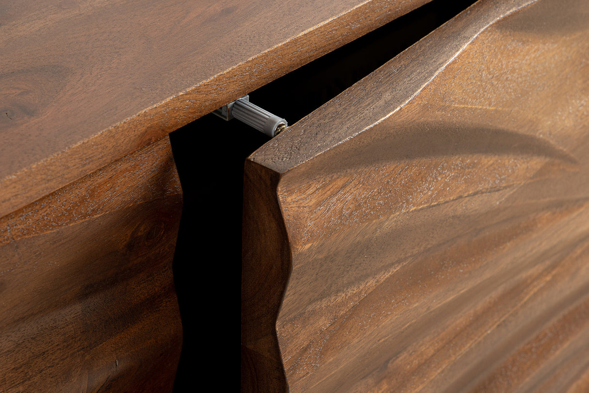 Sideboard HURRICANE 175cm 3D Akazienholz braun