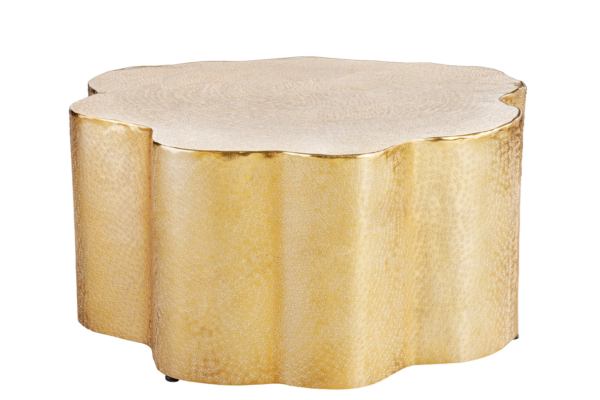 Coffee table ORGANIC ORIENT 70cm gold