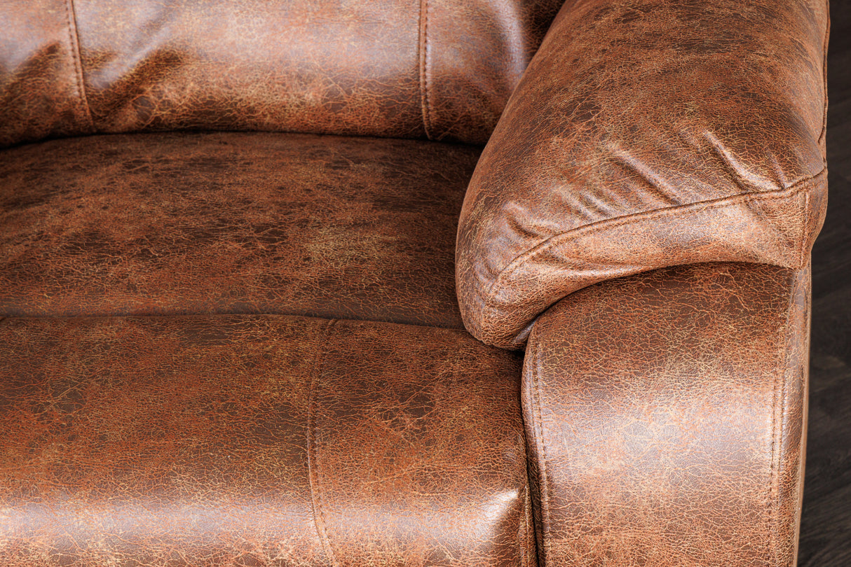 Cinema armchair HOLLYWOOD 2-seater antique brown