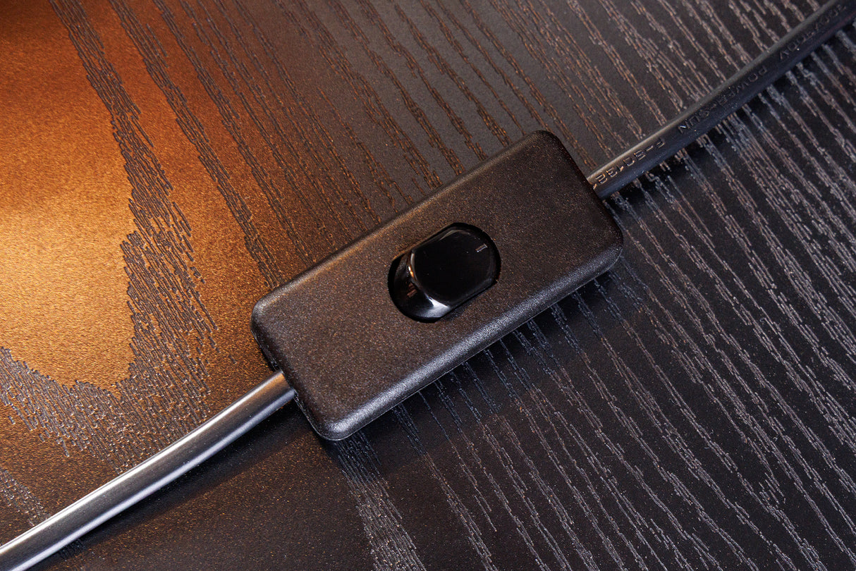 Table Lamp ALVA 40cm iron and acacia wood natural