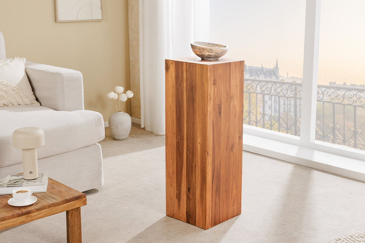 Decoration pillar COLUMNA 75cm acacia natural brown