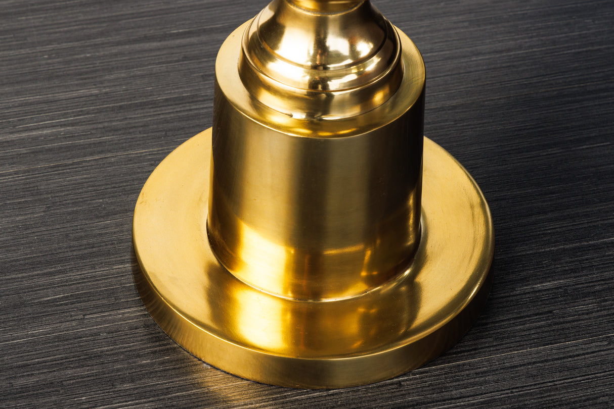 Side table ABSTRACT 65cm gold with glass plate