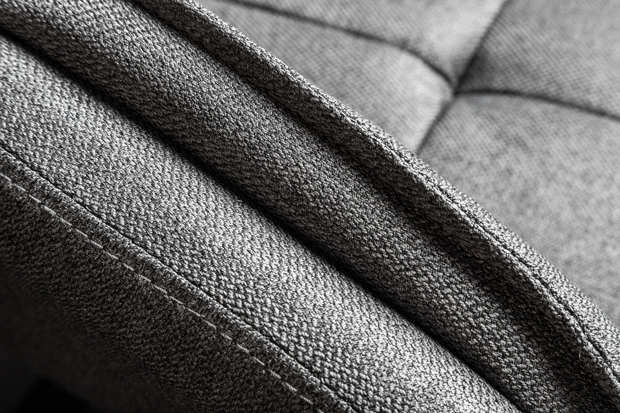 Swivel chair LOUNGER 180° with armrests microfibre grey