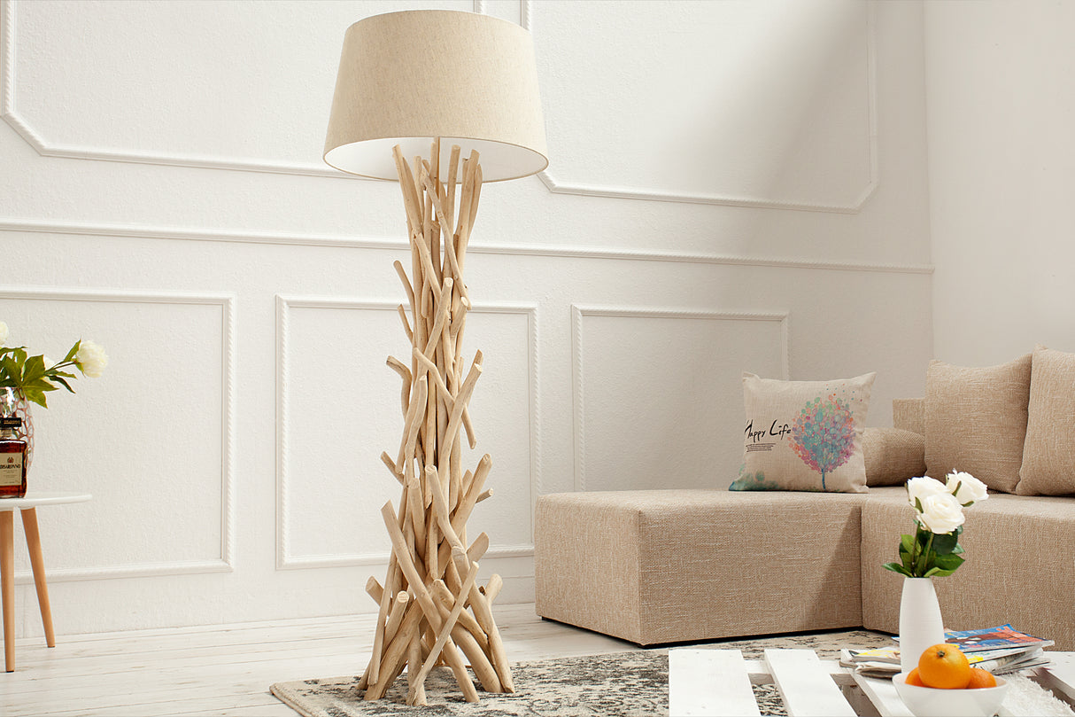 Floor lamp WILD NATURE 155cm driftwood
