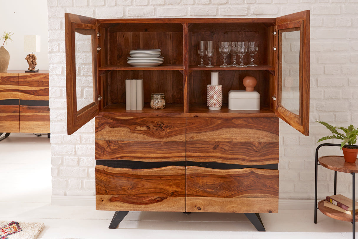 Highboard AMAZONAS 140cm sheesham wood