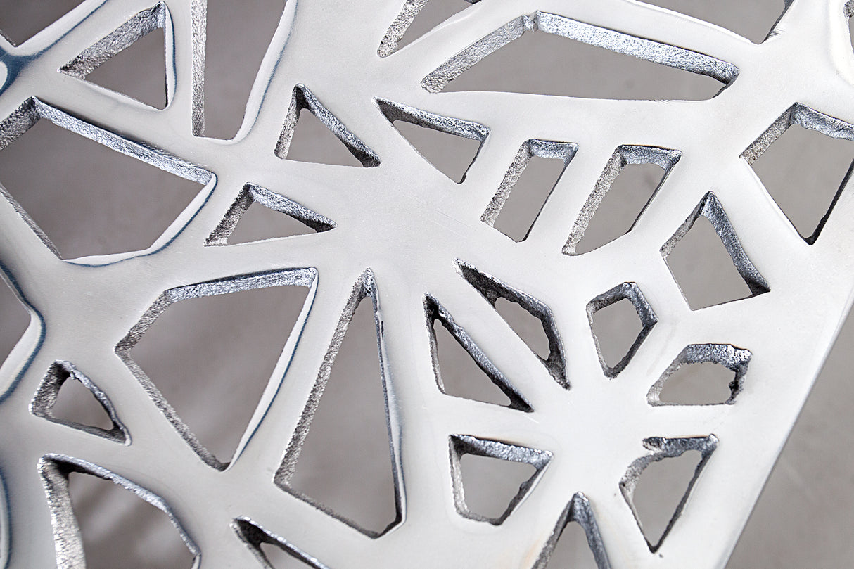 Couchtisch ABSTRACT 60cm silber Aluminium
