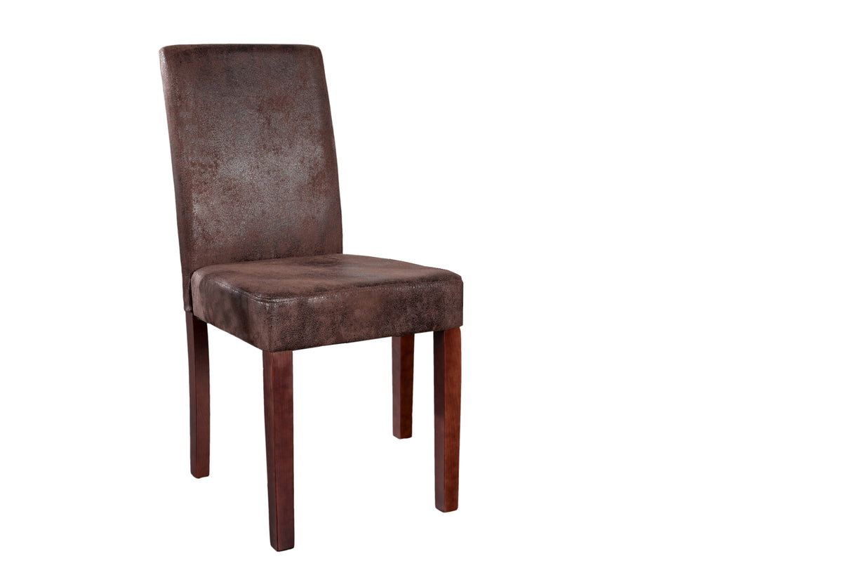 Chair GENUA vintage look coffee microfibre