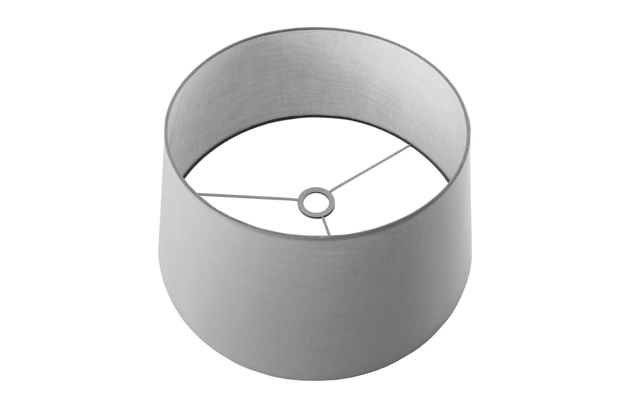 Lampenschirm 45x25x50cm kegelförmig Leinen grau für Stehlampe