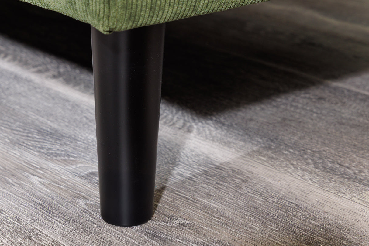 Corner sofa STOCKHOLM 220cm 3-seater cord green