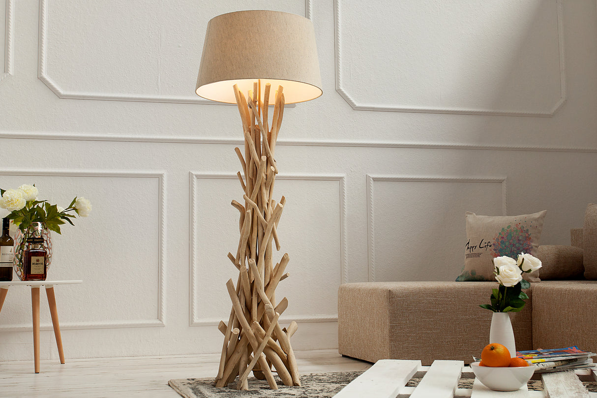 Floor lamp WILD NATURE 155cm driftwood
