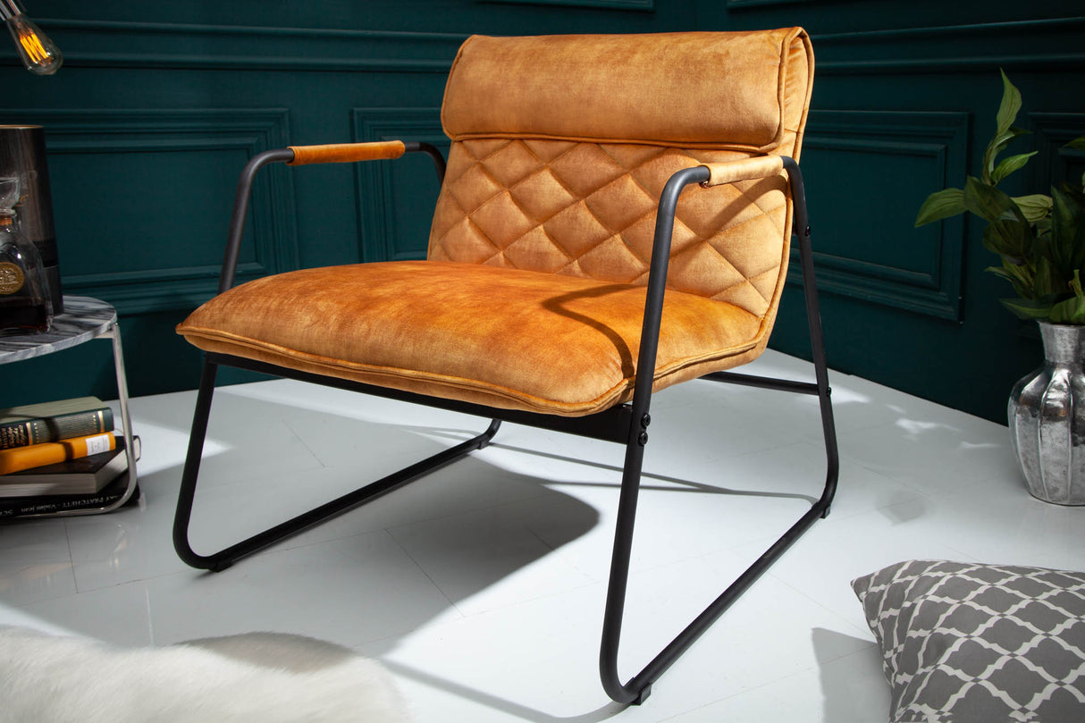 Sitz MUSTANG LOUNGER Samt senfgelb