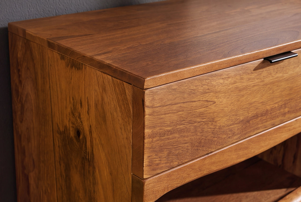 Sideboard GRAND MANGO 180cm mango wood brown w/ remote-controlled LED light
