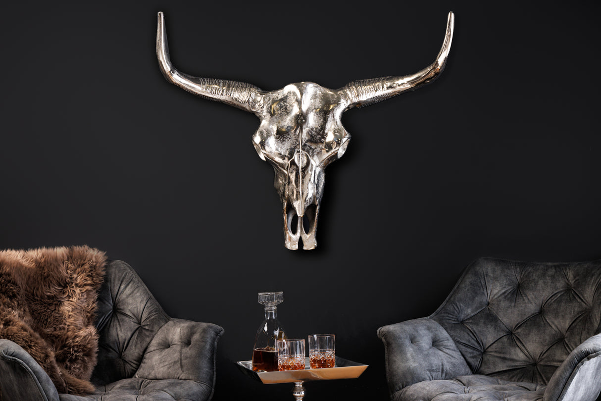Wall Decoration skull MATADOR silver