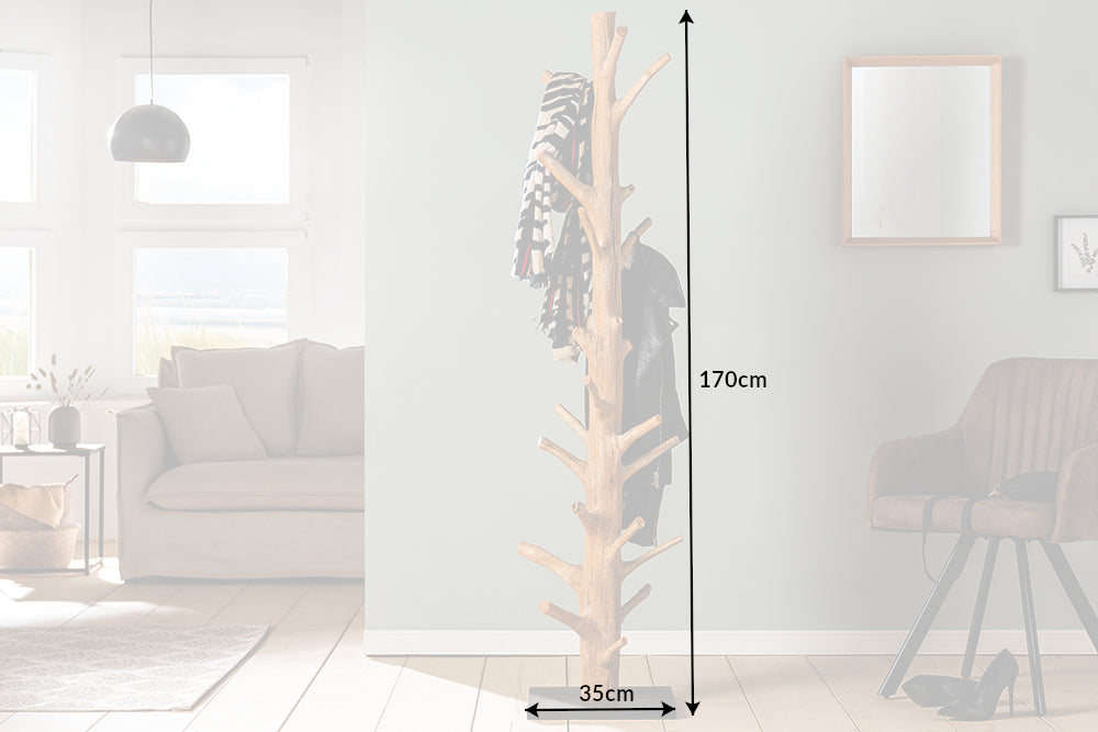 Coatrack TREE 170cm mangosteen wood