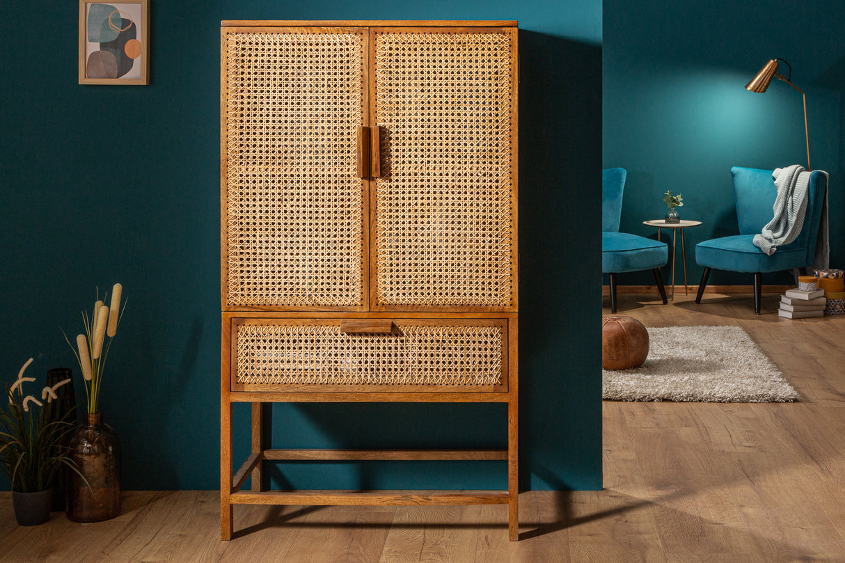 Highboard BAMBOO LOUNGE 140cm mango and bamboo