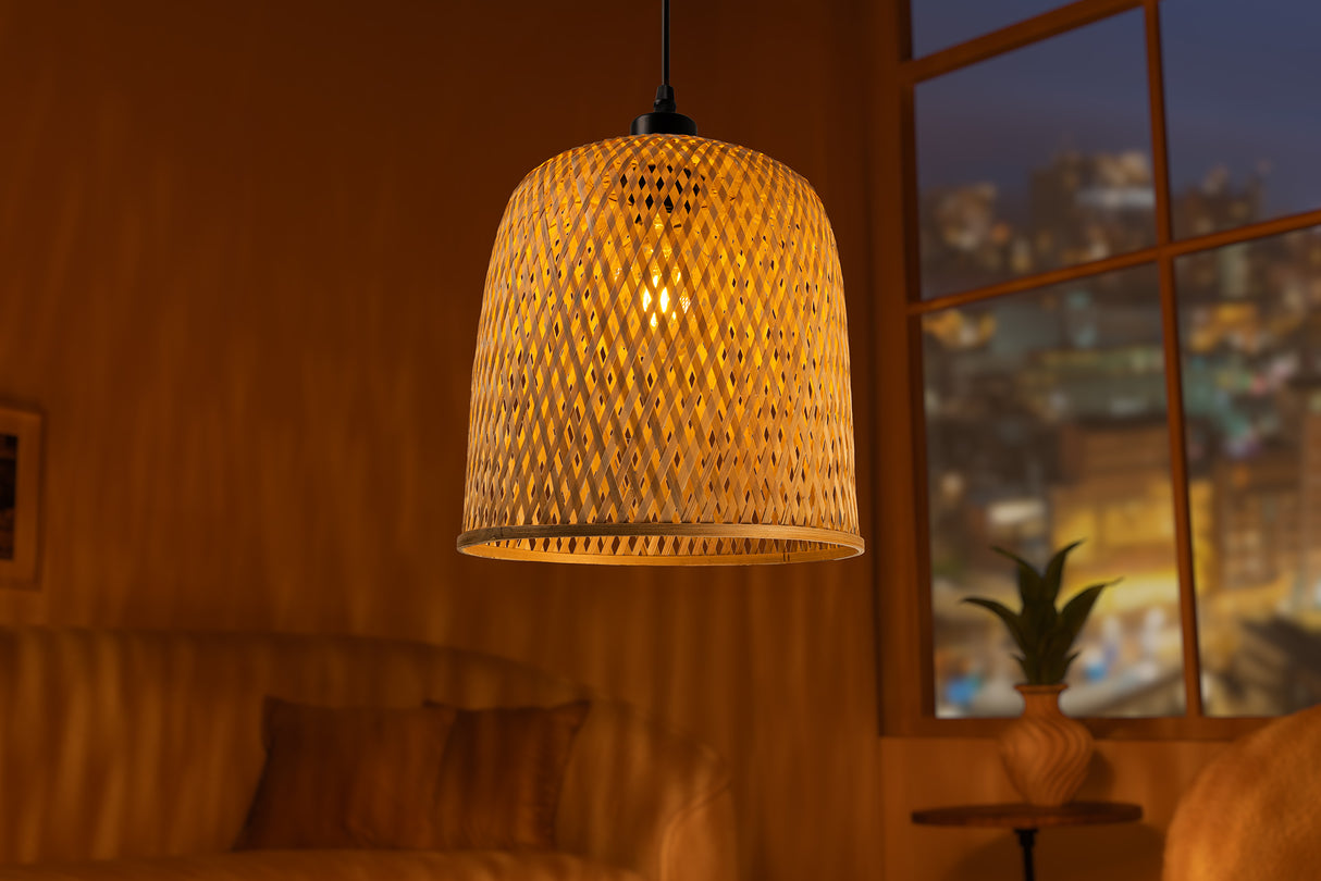 Pendant lamp ORGANIC LIVING 25cm natural bamboo