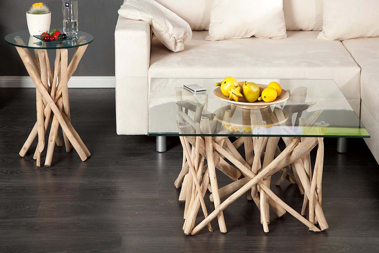 Beistelltisch DRIFTWOOD 35cm Gestell ohne Glasplatte