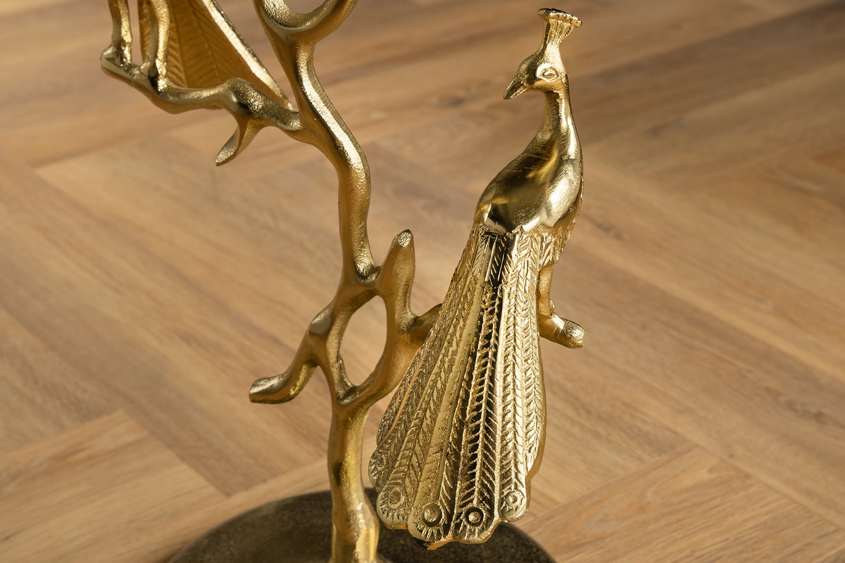 Beistelltisch WILDLIFE PEACOCK 60cm gold