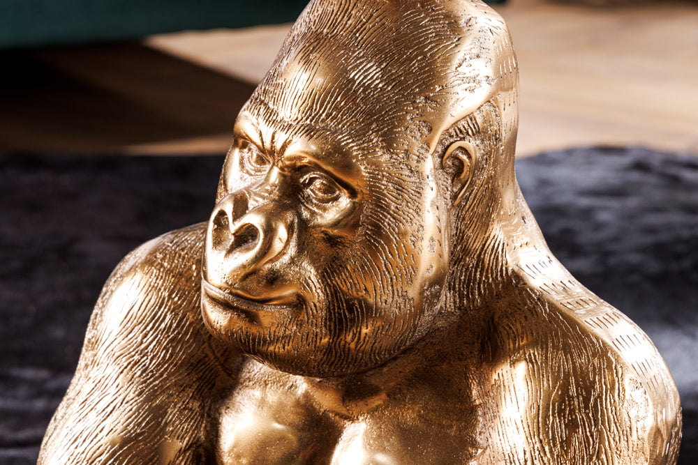 Coffee table KONG 60cm gold safety glass