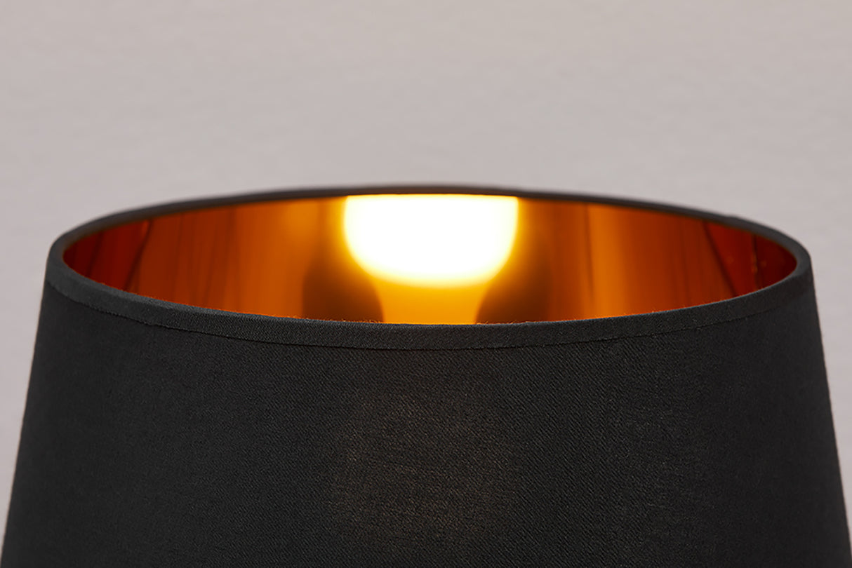 Table lamp BLACK BEAUTY 75cm horse sculpture black gold