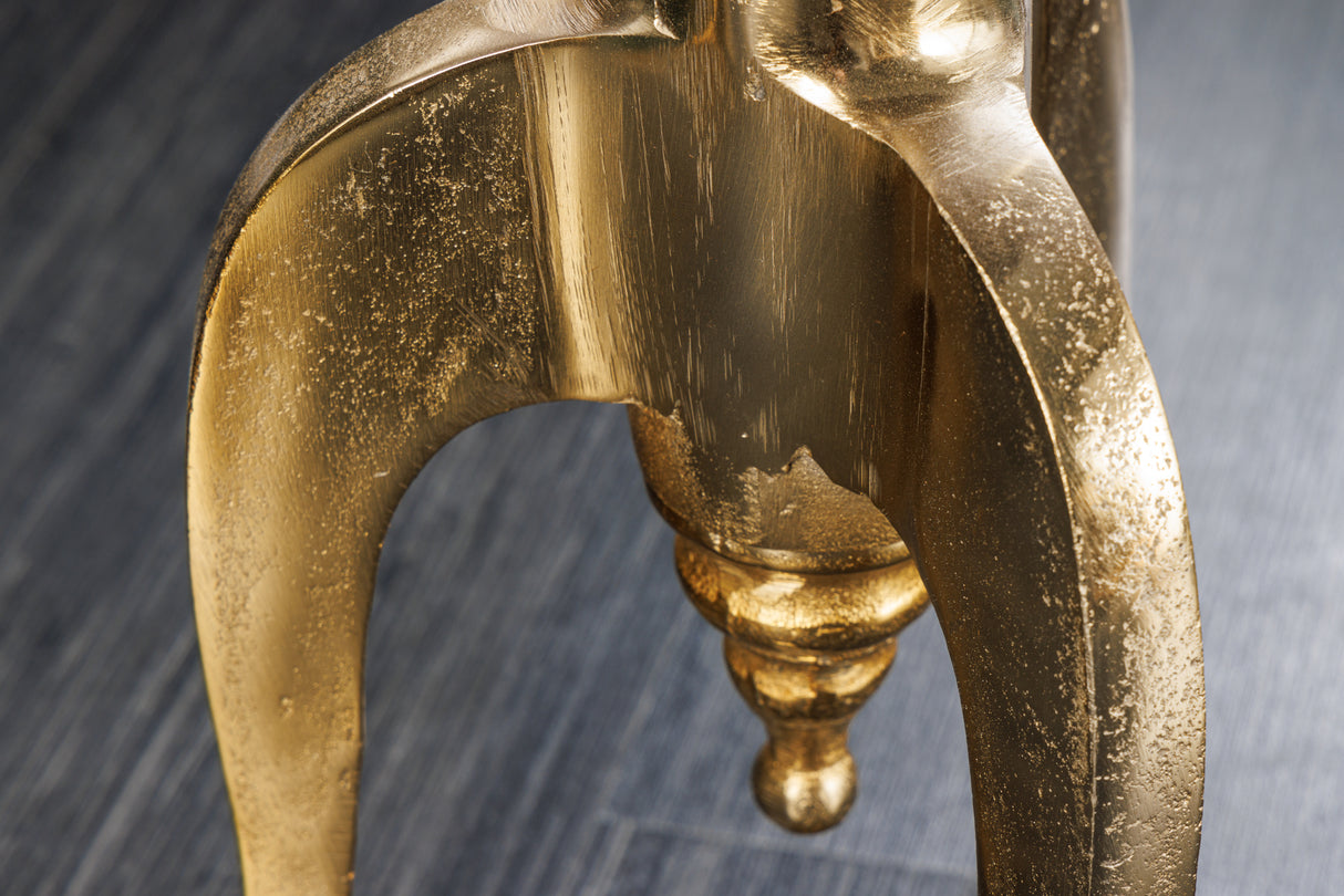 Beistelltisch JARDIN Ø 55cm rund Barockstil gold