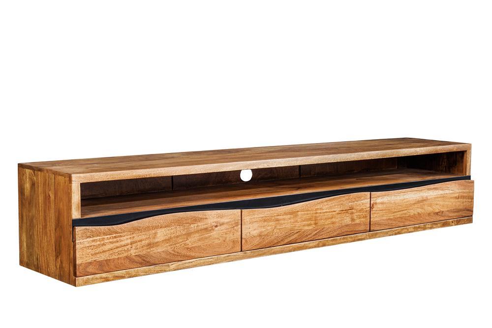 TV-Board MAMMUT 160cm hängend Akazienholz honigfarben