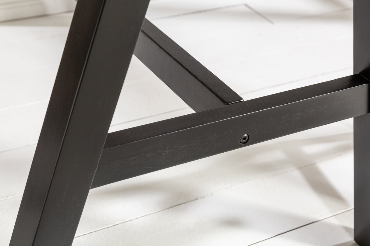 Bar bistro table CASTLE 120cm wild oak natural in industrial style