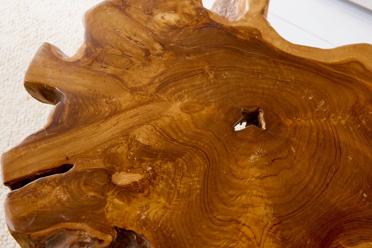 Beistelltisch WILD 50cm massives Teakholz