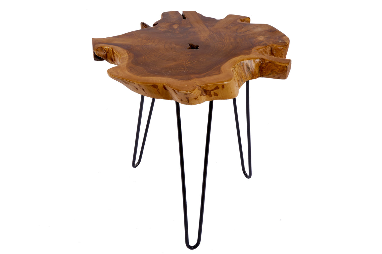 Beistelltisch WILD 50cm massives Teakholz
