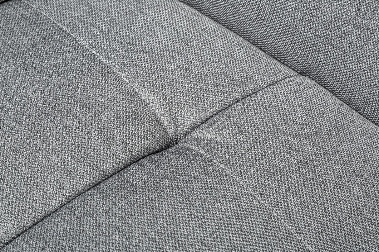 Swivel chair LOUNGER 180° with armrests microfibre grey